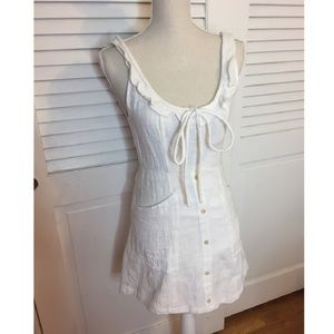 Princess Polly white button dress